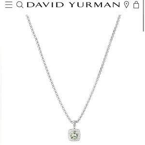 David Yurman Petite Albion necklace prasiolite